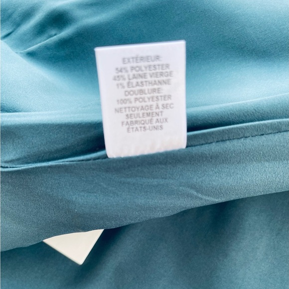 NWT! sea NY
Wool Traditions 
A-Line Zip Skirt 
DK GREEN w/ satin lining Size 0 - Picture 5 of 16